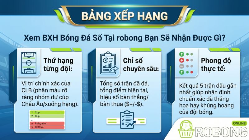 Xem BXH Bóng Đá Tại robong Bạn Sẽ Nhận Được Gì? Xem BXH Bóng Đá Tại robong Bạn Sẽ Nhận Được Gì?
